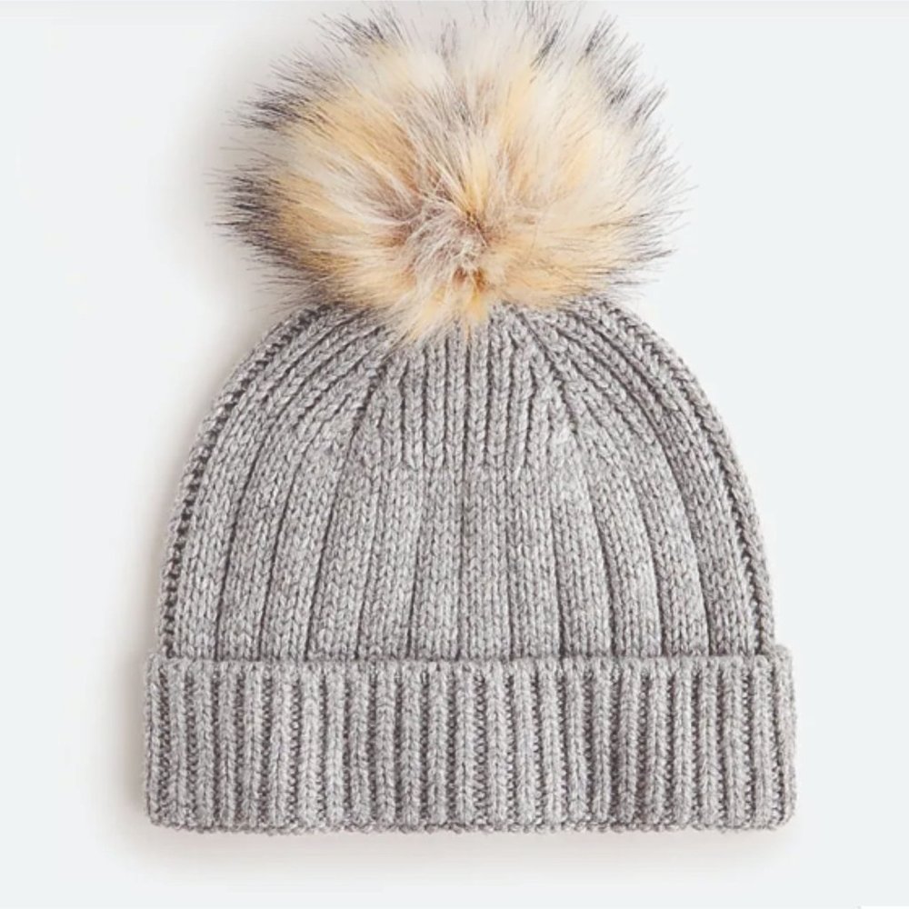 J. Crew Pom-Pom Beanie